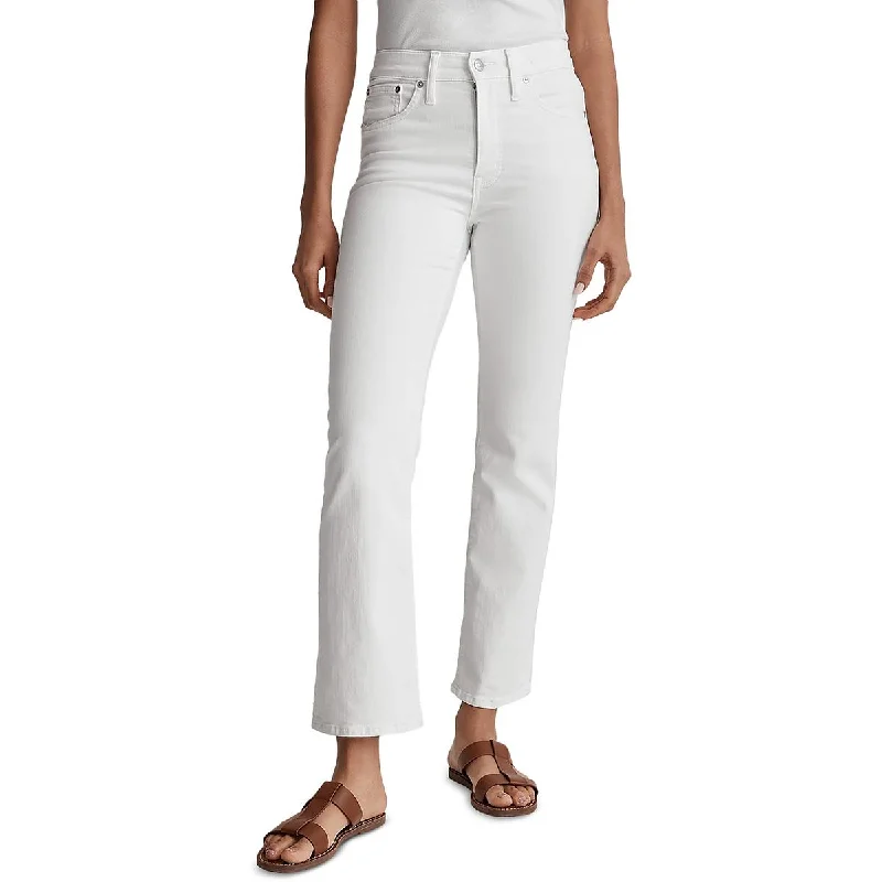 Women's Activewear Apparel Womens Mid-Rise Solid Bootcut Jeans